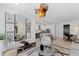 Open concept living room with kitchen views and modern decor at 775 Juniper Ne St # 107, Atlanta, GA 30308
