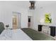 Main bedroom with ensuite bathroom access and modern decor at 775 Juniper Ne St # 107, Atlanta, GA 30308