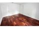 Bright bedroom with hardwood floors and double doors at 8740 Roswell Rd # 9D, Atlanta, GA 30350