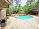 Community pool with brick deck and surrounding landscaping at 8740 Roswell Rd # 9D, Atlanta, GA 30350