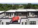 Aerial view showing multiple rooftop decks with umbrellas at 517 Whitlox Nw Rd, Atlanta, GA 30318
