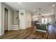 Open concept kitchen with island and modern appliances at 517 Whitlox Nw Rd, Atlanta, GA 30318