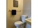 Simple bathroom with toilet and pedestal sink at 3060 Pharr Court North Nw # 609, Atlanta, GA 30305