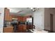 Spacious dining area with a large table and chandelier at 3364 Joseph Nw Dr, Acworth, GA 30101