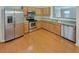 Modern kitchen with stainless steel appliances and hardwood floors at 6756 Blackstone Pl # 6, Mableton, GA 30126