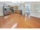 Kitchen with stainless steel appliances and hardwood floors at 6756 Blackstone Pl # 6, Mableton, GA 30126