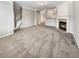 Spacious living room with fireplace and carpeting at 6756 Blackstone Pl # 6, Mableton, GA 30126