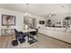 Bright dining room featuring a marble table and stylish chairs at 558 Abbott Se Ct, Atlanta, GA 30354