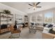 Spacious living room with modern furniture and large windows at 558 Abbott Se Ct, Atlanta, GA 30354