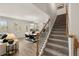 Elegant staircase leading to the upper level at 558 Abbott Se Ct, Atlanta, GA 30354