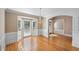 Formal dining room with hardwood floors and chandelier at 761 Hardage Farm Nw Dr, Marietta, GA 30064