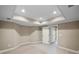 Spacious finished basement with recessed lighting and neutral decor at 761 Hardage Farm Nw Dr, Marietta, GA 30064