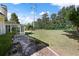 Spacious backyard with a stone patio and lush lawn at 761 Hardage Farm Nw Dr, Marietta, GA 30064