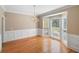 Bright dining room with hardwood floors and bay windows at 761 Hardage Farm Nw Dr, Marietta, GA 30064