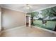 Basement bedroom with a fun mural and ceiling fan at 761 Hardage Farm Nw Dr, Marietta, GA 30064