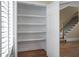 Well-organized pantry with ample shelving for storage at 4740 Legacy Cove Ln, Mableton, GA 30126