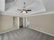 Spacious bedroom with high ceilings and ceiling fan at 421 Thornbush Trce, Lawrenceville, GA 30046