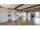 Open concept living area with kitchen and fireplace at 542 Little Vine Church Rd, Villa Rica, GA 30180