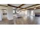 Open concept main living area with kitchen and fireplace at 542 Little Vine Church Rd, Villa Rica, GA 30180