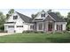 Stunning farmhouse exterior with a large front yard at 542 Little Vine Church Rd, Villa Rica, GA 30180