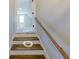 Wooden staircase leading to an upper level at 542 Little Vine Church Rd, Villa Rica, GA 30180