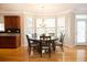 Bright breakfast nook with bay window and chandelier at 249 Chadwyck Ln, Canton, GA 30115