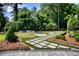 Landscaped backyard with putting green at 2883 W Roxboro Ne Rd, Atlanta, GA 30324