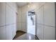 Basement hallway with modern wall design at 2883 W Roxboro Ne Rd, Atlanta, GA 30324
