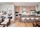 Open concept kitchen with light wood cabinets and spacious island at 40 12Th Ne St # 1005, Atlanta, GA 30309