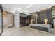 Elegant building lobby with modern design and seating at 40 12Th Ne St # 1005, Atlanta, GA 30309
