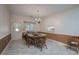 Bright dining room with hardwood floors and a chandelier at 45 Latimer Nw Ln, Cartersville, GA 30121