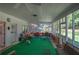 Relaxing screened porch with seating and green flooring at 45 Latimer Nw Ln, Cartersville, GA 30121