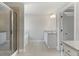 Bathroom with shower, bathtub and double vanity at 6067 Ruby Falls, Stonecrest, GA 30038