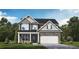 Two-story home with stone and siding exterior at 6103 Ruby Falls, Stonecrest, GA 30038