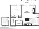 First floor plan showing bedroom, bathroom, kitchen and living areas at 707 Cumberland Se Ct, Smyrna, GA 30080
