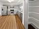 Modern kitchen with gray cabinets, granite counters, and stainless steel appliances at 6520 Roswell Rd # 68, Atlanta, GA 30328