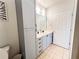 Bathroom with a large vanity, updated cabinets, and tile floor at 401 16Th Nw St # 1157, Atlanta, GA 30363