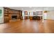 Finished basement with kitchen, fireplace and hardwood floors at 2690 Hideaway Hills Sw Ln, Powder Springs, GA 30127