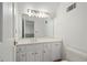 Clean bathroom with vanity, mirror, and toilet at 3231 Camp Branch Cir, Buford, GA 30519