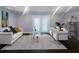 Spacious living room with French doors and stylish rug at 2492 Brentwood Ct, Decatur, GA 30032