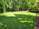 Large grassy backyard with mature trees and a fenced perimeter at 6925 Keswick Ct, Cumming, GA 30040