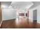 Large open interior with hardwood floors and exposed brick at 1112 Delaware Se Ave, Atlanta, GA 30316