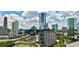 Stunning aerial view of the cityscape and high-rise buildings at 3334 Peachtree Ne Rd # 704, Atlanta, GA 30326