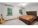 Main bedroom with ceiling fan and large window at , Hiram, GA 30141