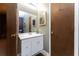 Clean bathroom with double vanity and updated fixtures at 146 Mount Bethel Rd, Mcdonough, GA 30252