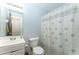 Clean bathroom with shower/tub combo and updated vanity at 146 Mount Bethel Rd, Mcdonough, GA 30252