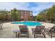 Community pool with plenty of lounge chairs at 1735 Peachtree Ne St # 210, Atlanta, GA 30309