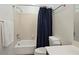 Clean bathroom with shower/tub combo, toilet and vanity at 1735 Peachtree Ne St # 210, Atlanta, GA 30309