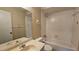 Clean bathroom, includes shower/tub combo and vanity at 3010 Parc Lorraine, Lithonia, GA 30038