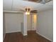 Finished basement with LVP flooring and ceiling fan at 1142 Hembree Ln, Austell, GA 30168